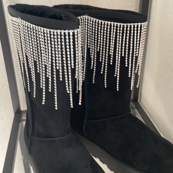 Rhinestone tessle boots - Picture 4 of 4